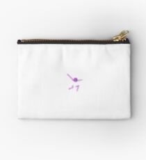 Purple Stickman in Jumping Motion Studio Pouch
