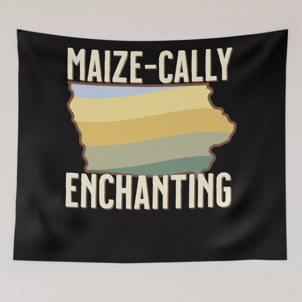 Item preview, Iowa Farmer Midwest Corn Retro Sunset designed and sold by EmmiFoxDesigns.