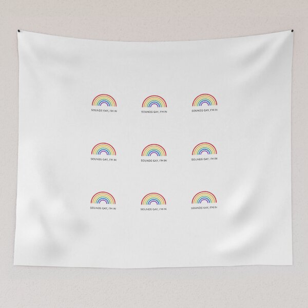 Item preview, LGBT pride sticker pack - Sounds gay im in designed and sold by Inspirationmotivation.