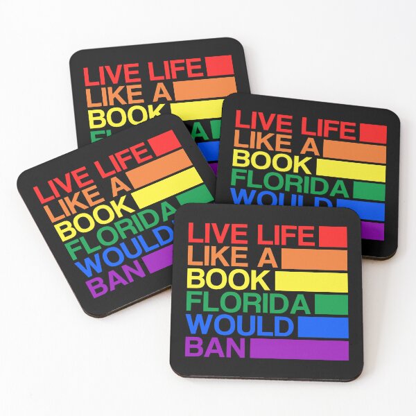 Item preview, Live Life Like A Book Florida Would Ban. LGBTQ Pride designed and sold by Subtle Pride Shop.