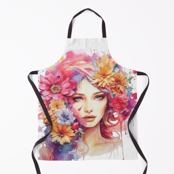 Item preview, Beautiful Watercolor Woman in flowers designed and sold by SaikoDesigns.