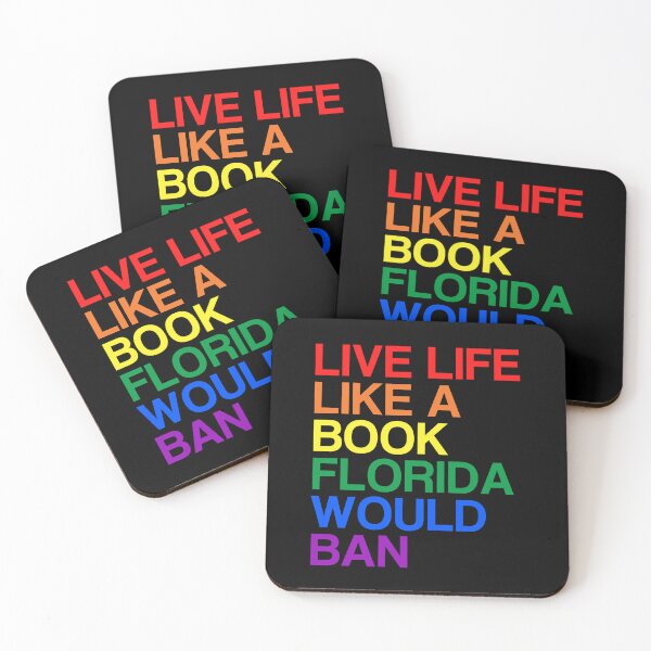 Item preview, Live Life Like A Book Florida Would Ban. LGBTQ Pride designed and sold by Subtle Pride Shop.