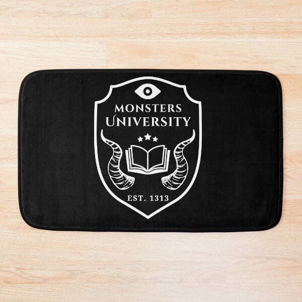 Item preview, Monsters University Logo (White Text) designed and sold by playfruit.