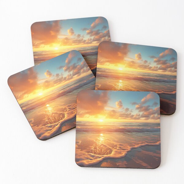Item preview, Photorealistic Beach Sunset VIII designed and sold by StudioOfAiArts.
