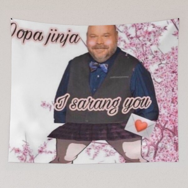 Item preview, Bertram meme UwU funny tapestry designed and sold by Mattingame.