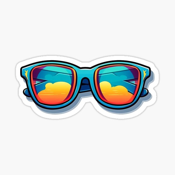 Sun With Sunglasses Stickers for Sale | Redbubble