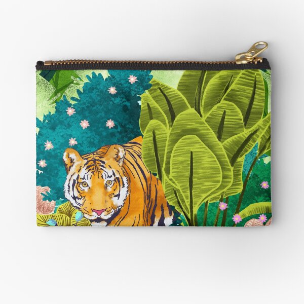 Jungle Tiger Zipper Pouch