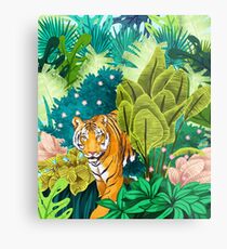 Jungle Tiger Metal Print