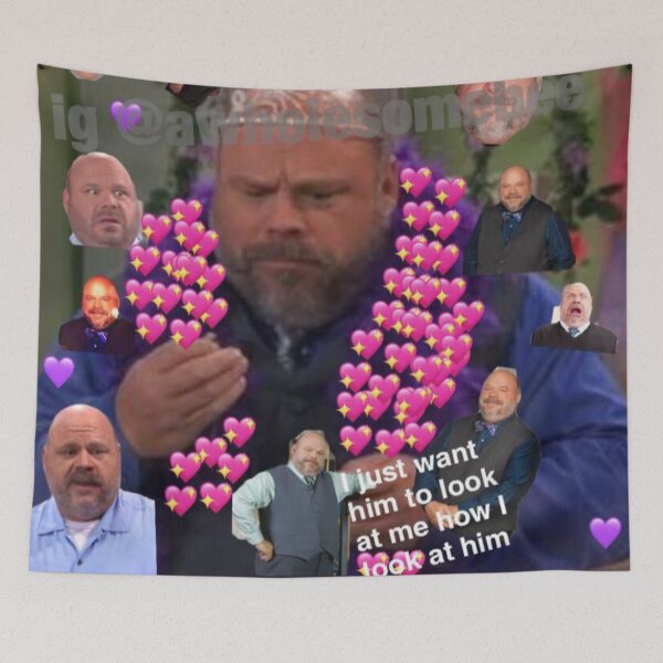 Item preview, Bertram funny meme tapestry designed and sold by Mattingame.