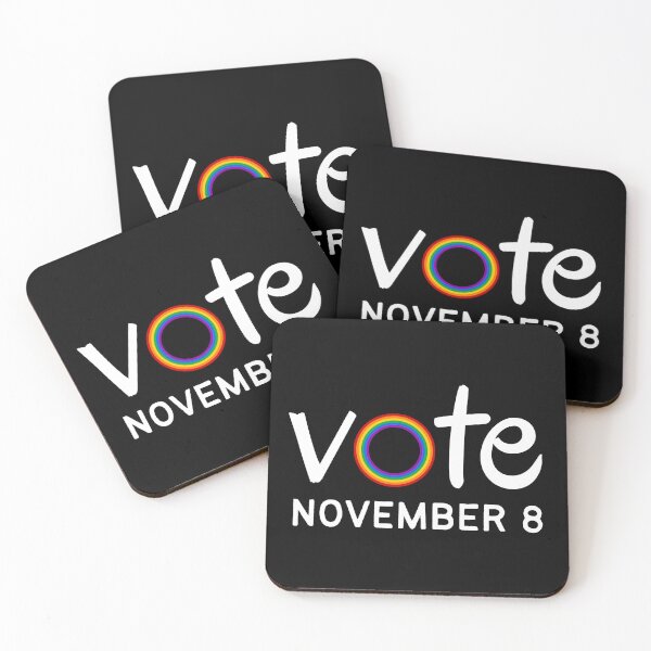 Item preview, Vote on November 8 for LGBT Rights. LGBTQ Pride designed and sold by Subtle Pride Shop.