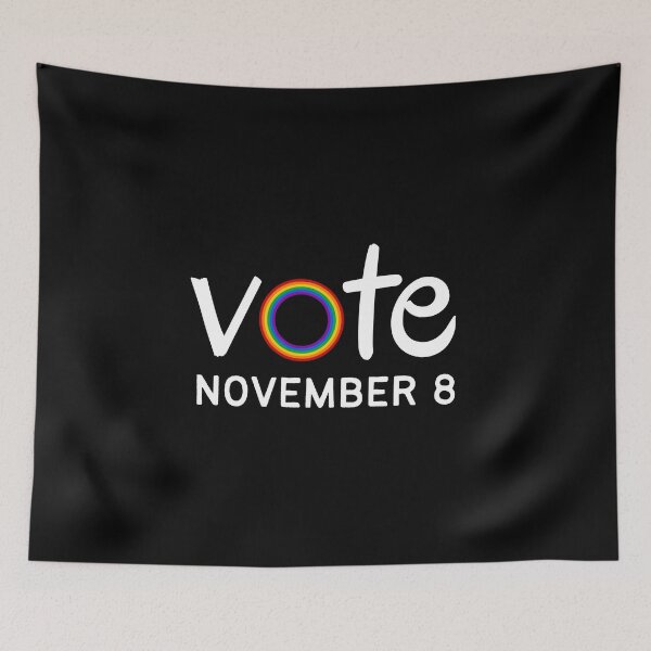 Item preview, Vote on November 8 for LGBT Rights. LGBTQ Pride designed and sold by Subtle Pride Shop.