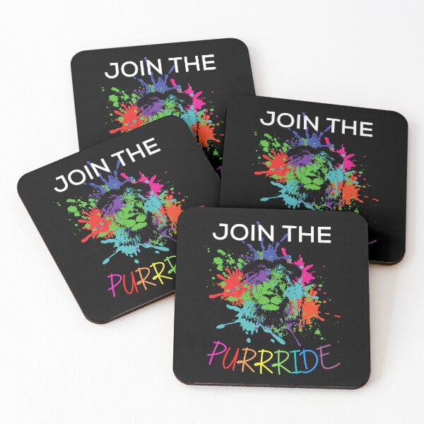 Item preview, Join the LGBTQIA+ Purrride. LGBTQ Pride designed and sold by Subtle Pride Shop.