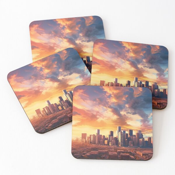 Item preview, Modern City Skyline at Sunset III designed and sold by StudioOfAiArts.
