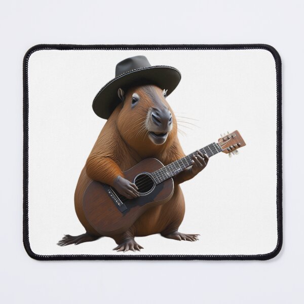 Item preview, Guitar Strumming Capybara designed and sold by MTJ-Mushrooms.