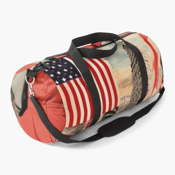 Item preview, America Beauty Retro Vintage Patchwork Collage Pattern of Americana designed and sold by BrandonArtWorld.