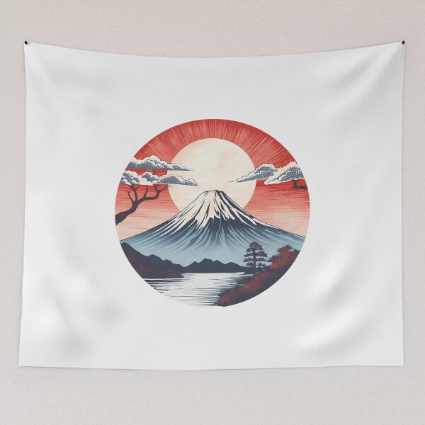 Item preview, Sun Rising Over Mt. Fuji designed and sold by ShizenDesigns.