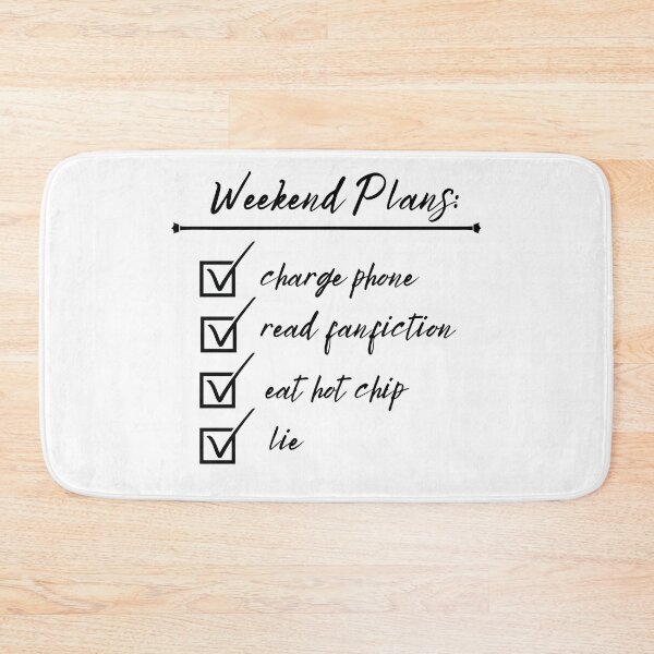 Item preview, Weekend Plans (Black Text) designed and sold by playfruit.