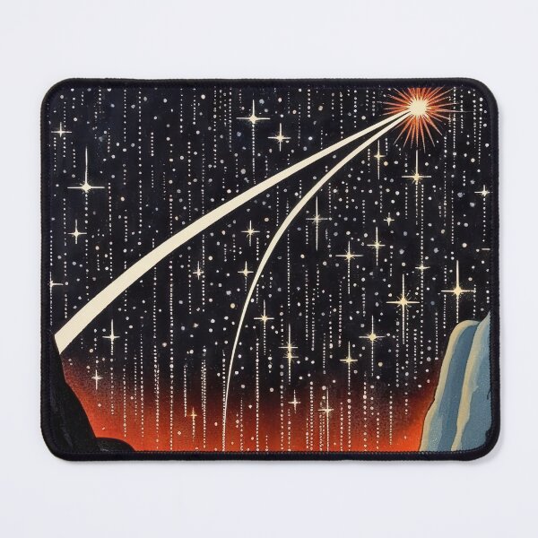 Item preview, Shooting Star Noir designed and sold by Pedra Panda.