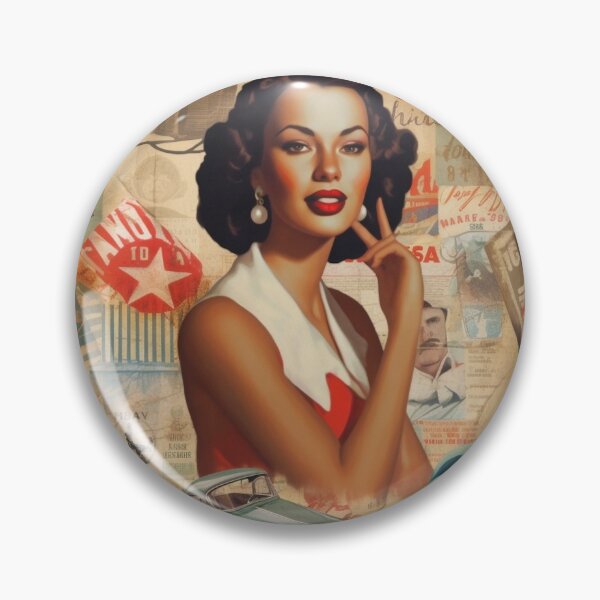 Item preview, America Beauty Retro Vintage Patchwork Collage Pattern of Americana designed and sold by BrandonArtWorld.