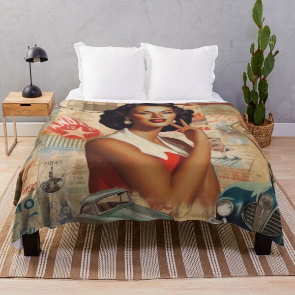 Item preview, America Beauty Retro Vintage Patchwork Collage Pattern of Americana designed and sold by BrandonArtWorld.