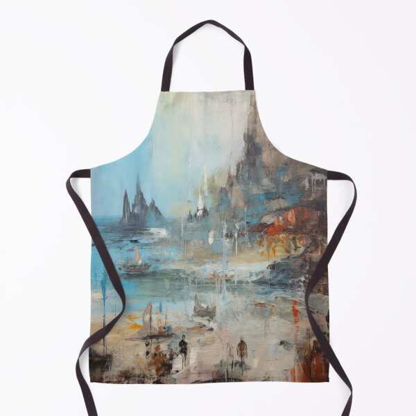 Item preview, Vintage Abstract Pirate Island - Enigmatic Nautical Haven designed and sold by Michael Bollin.