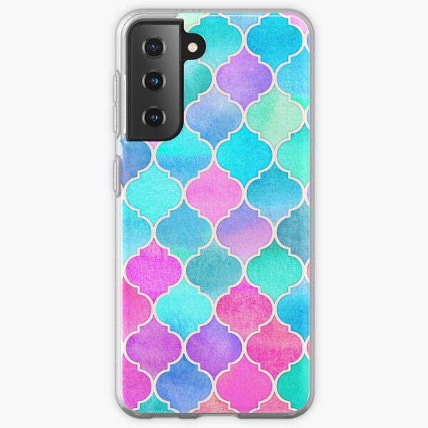Bright Moroccan Morning - pretty pastel color pattern Samsung Galaxy Soft Case