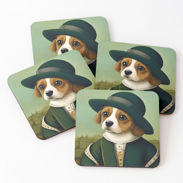 Item preview, A classic portrait of a dog dressed in old fashioned clothes designed and sold by GerbenG.