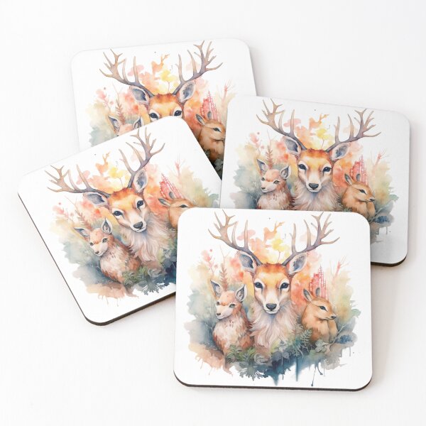 Item preview, Watercolor Wildlife Forest Animals designed and sold by SaikoDesigns.