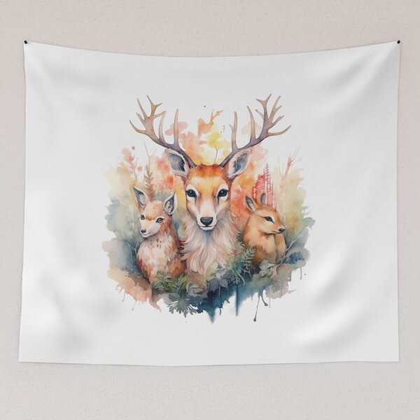 Item preview, Watercolor Wildlife Forest Animals designed and sold by SaikoDesigns.
