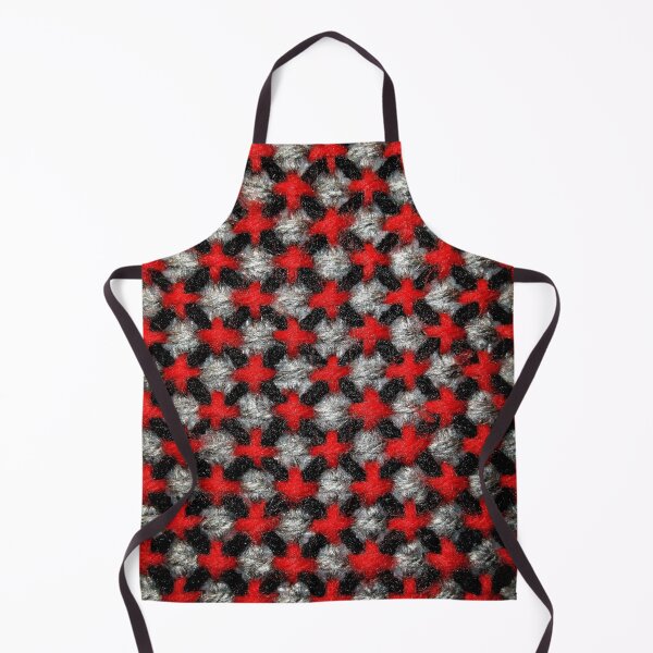 Item preview, Criss Cross Red Black Grey Yarn Art designed and sold by Scott and Mary Schneider art_photography.