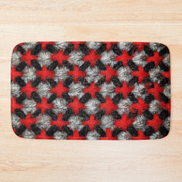 Item preview, Criss Cross Red Black Grey Yarn Art designed and sold by Scott and Mary Schneider art_photography.