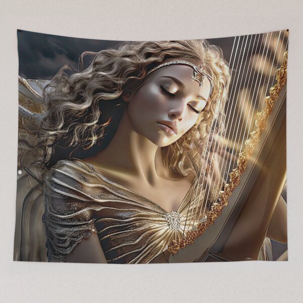Item preview, Angelic Harp designed and sold by CharlesScottArt.