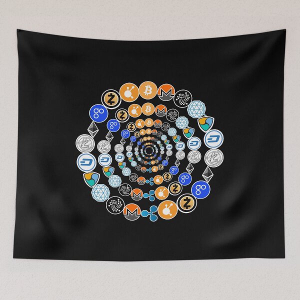 Item preview, Cryptocurrency T-shirt. Ethereum, Bitcoin, Litecoin, T-shirt. Cryptocurrency Set, Cryptocurrency circle, Cryptocurrency in black. designed and sold by flexify.