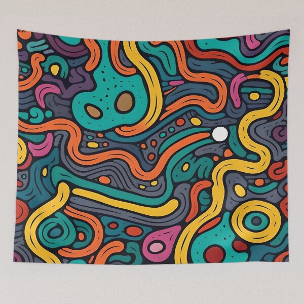 Item preview, Colorful ,minimalist pattern  designed and sold by kalindiStore.