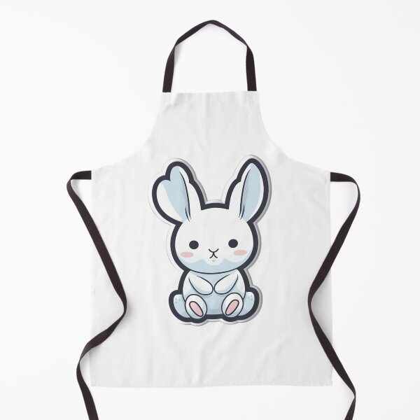 Item preview, Minimalist Doodle Cute White Baby Rabbit designed and sold by StudioDBT.