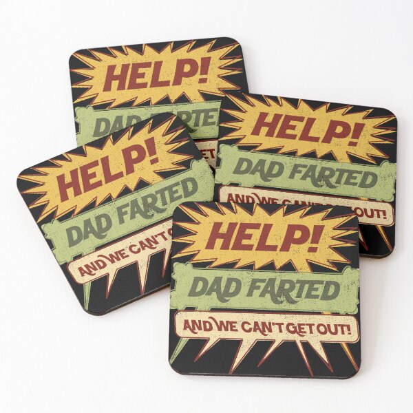 Item preview, Help! Dad Farted and we can't get out! word balloon design designed and sold by danielliamgill.