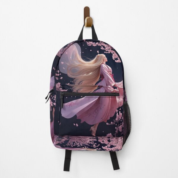 Item preview, Blonde Woman in Pink Kimono with Cherry Blossoms designed and sold by Derek Gillette.