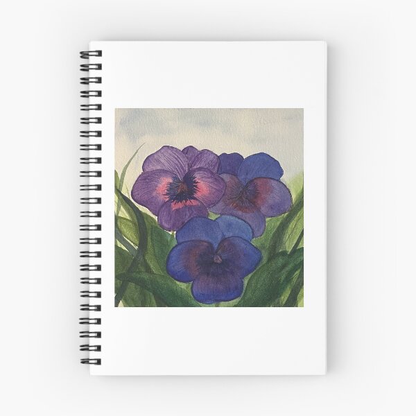 Artikelvorschau, Drei Stiefmütterchen entworfen und verkauft von Lisa Neuman Watercolors.