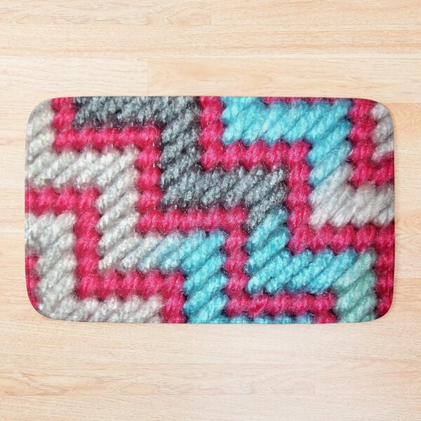 Item preview, Yarn Art (pink, turquoise, white, and grey) designed and sold by Scott and Mary Schneider art_photography.