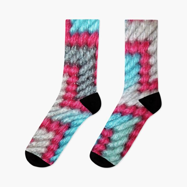 Item preview, Yarn Art (pink, turquoise, white, and grey) designed and sold by Scott and Mary Schneider art_photography.