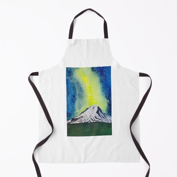 Item preview, Mt Hood with Northern Lights designed and sold by Lisa Neuman Watercolors.