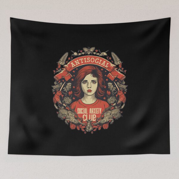 Item preview, Antisocial Social Anxiety Club Design designed and sold by danielliamgill.