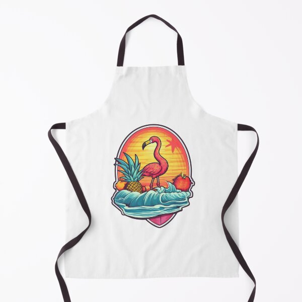 Item preview, summer patterns with flamingos and pineapples designed and sold by printiesart.