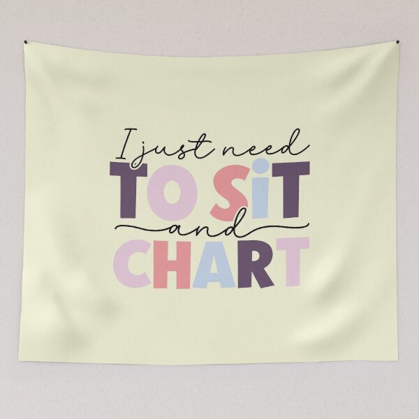 Item preview, i just need to sit and chart designed and sold by hautehub.