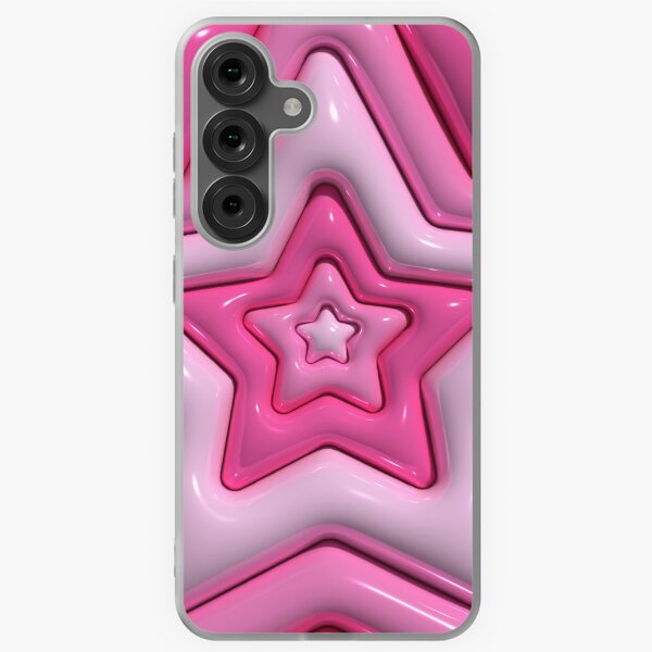 Item preview, Pink Star 3D Bubble Pattern Y2K Aesthetic designed and sold by shoptocka.
