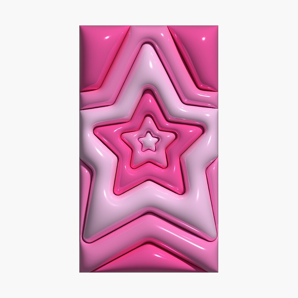 Pink Star 3D Bubble Pattern Y2K Aesthetic iPad Case & Skin for Sale by  shoptocka