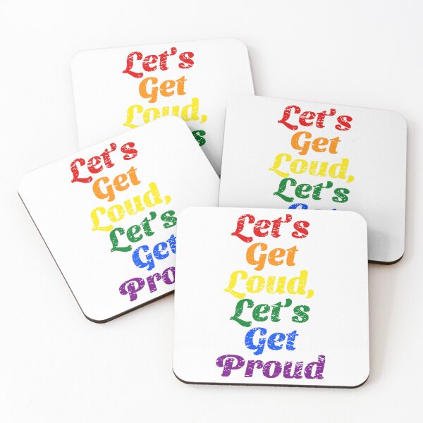 Item preview, Let's Get Loud, Let's Get Proud - Pride Month - Diversity and Inclusion designed and sold by GVRDesign.