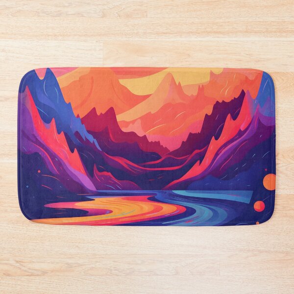 Item preview, Swelled Colored Sunset Mountain designed and sold by MatheusBelo.