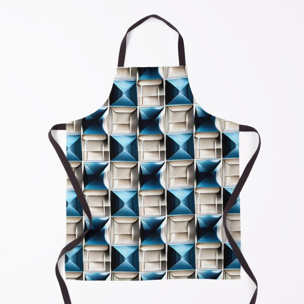 Item preview, Square Seamless Fabric Pattern Blue & Black Squares designed and sold by ptosis.