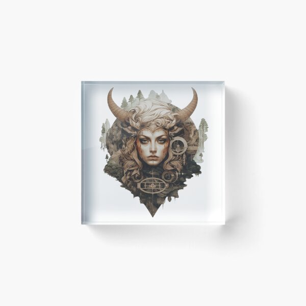 Item preview, logo, mulher viking, coruja, floresta designed and sold by taoufik ighzer.